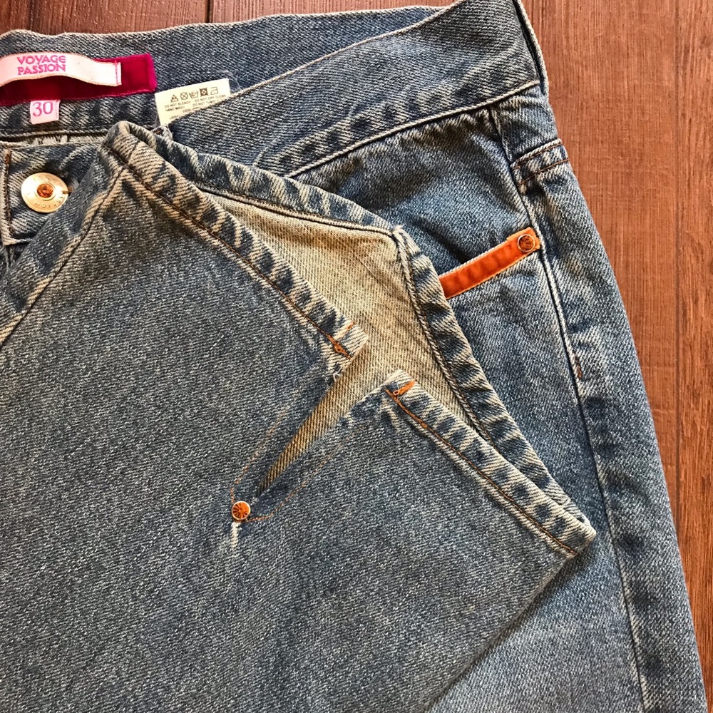 VINTAGE 90s VOYAGE Passion Donna Flared Jeans